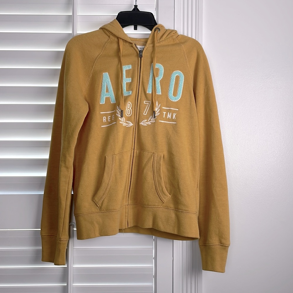 Aeropostale Gold Fleece Jacket